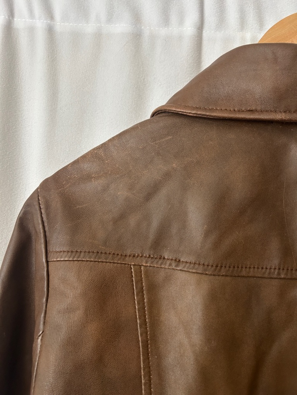 Alice Temperley for Target Brown Buttery Soft Leather Bomber Jacket *Approx. M* - Picture 6 of 9